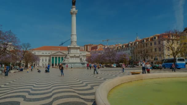 Lissabon, Portugal an einem sonnigen Tag — Stockvideo