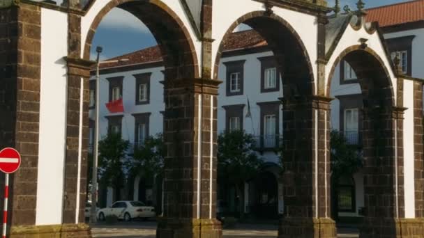 Ponta Delgada, Sao Feluel, Азорские острова, Португалия — стоковое видео