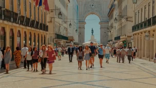 Şehir merkezinin Lizbon, Portekiz — Stok video