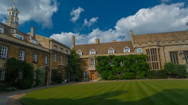 Christs College și Universitatea din Cambridge, Anglia, Marea Britanie — Videoclip de stoc