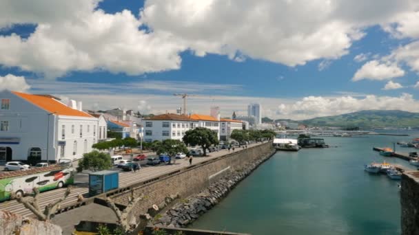Ponta Delgada, Sao Miguel, Azzorre — Video Stock