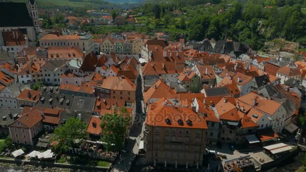 Cesky Krumlov, Tjeckien, Tjeckien — Stockvideo