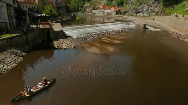 Cesky Krumlov, Tjeckien, Tjeckien — Stockvideo