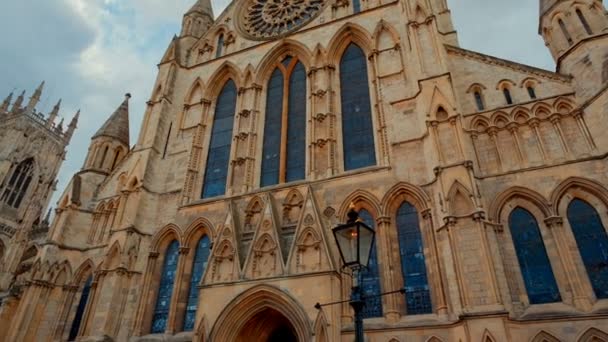 Yorská katedrála, Yorkshire, Anglie — Stock video