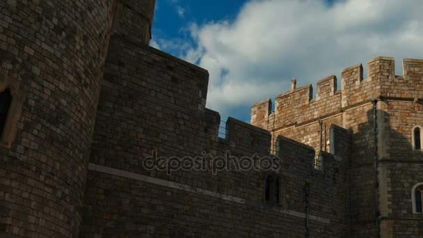 Windsor Castle, Inglaterra, Reino Unido — Vídeo de Stock