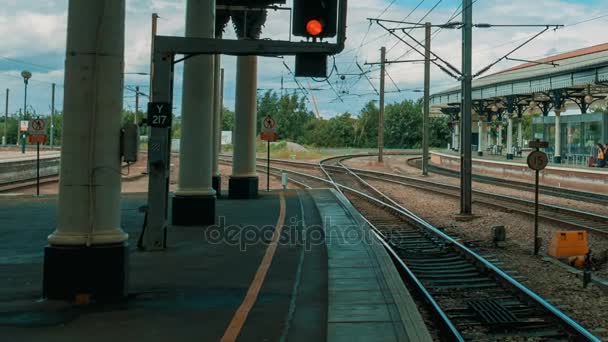 York Railway Station, Yorkshire, England, Uk — Stockvideo