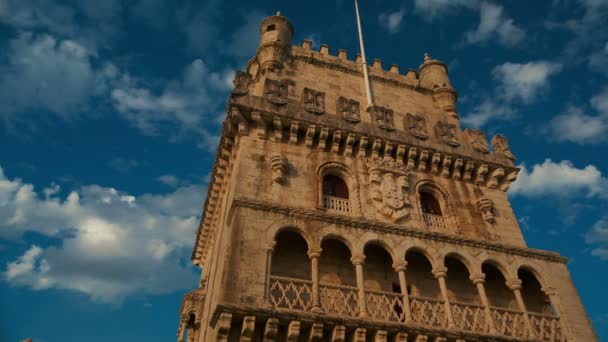 Torre de Belem, Lisboa, Portugal — Vídeo de stock