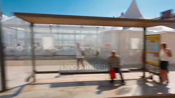 商务广场，里斯本，葡萄牙 — 图库视频影像