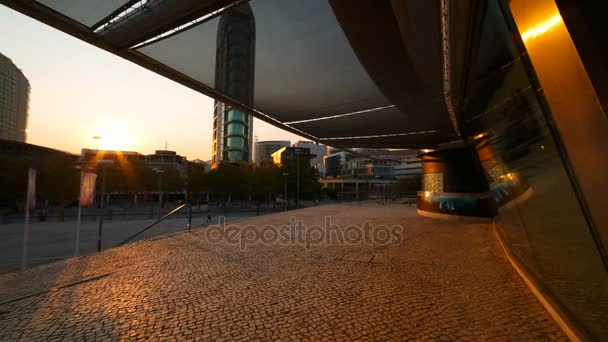 Parque das Nacoes, Lisbon, Portugal — 图库视频影像