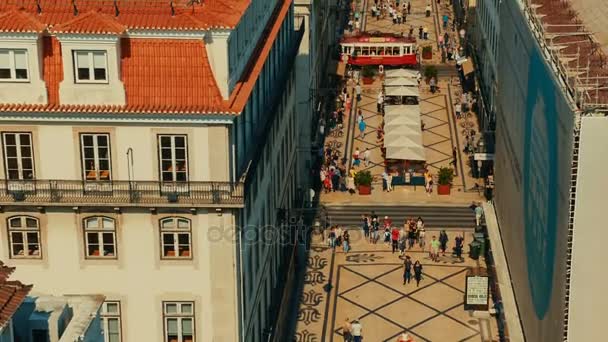 Arco da Rua August, Lisbon, Portugal — Stok video