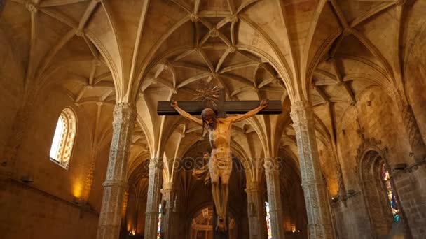 Monasterio de Jerónimos, Lisboa, Portugal — Vídeo de stock