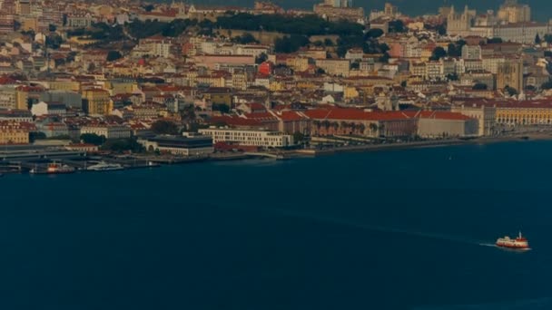 Центр города, Лиссабон, Португалия — стоковое видео