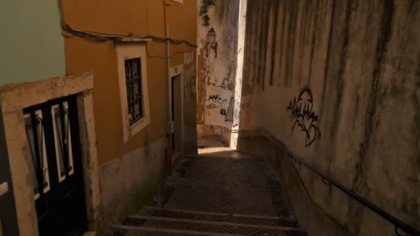 Alfama, Λισαβόνα, Πορτογαλία — Αρχείο Βίντεο