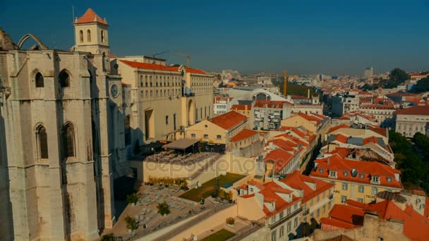 Convento do Carmo, Lisbon, Portugal — Stock Video