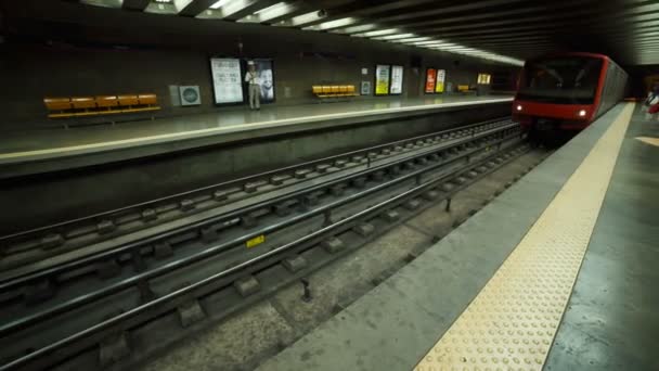 Gare yapmak Oriente tren istasyonu, Lisbon, Portekiz — Stok video