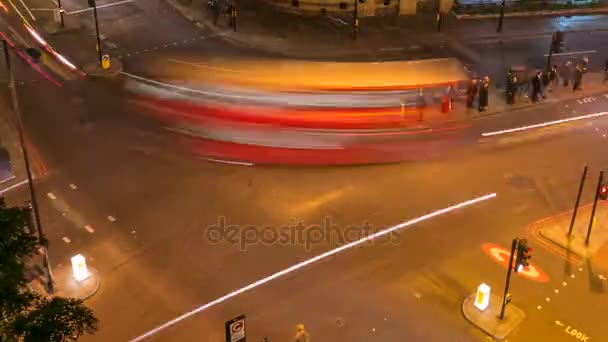 Verkeer timelapse, Londen, Engeland, Uk — Stockvideo