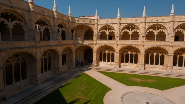 Hieronymites klášter, Lisabon, Portugalsko — Stock video