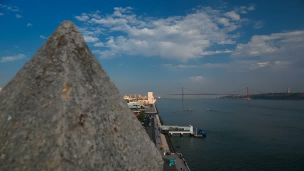 Monument voor de ontdekkingen, Lissabon, portugal — Stockvideo