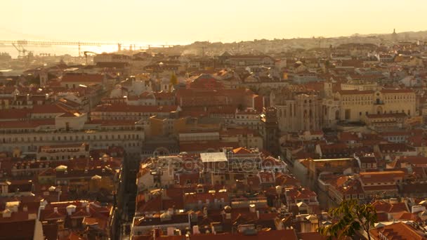 Şehir merkezinde, lisbon, Portekiz — Stok video