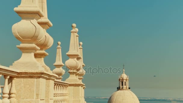 Mosteiro de Sao Vicente, Lisboa, Portugal — Vídeos de Stock