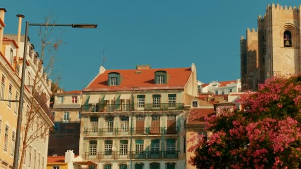 Catedral de Lisboa, Lisboa, Portugal — Vídeo de Stock