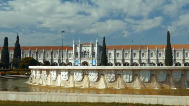 Hieronymites klooster, Lissabon, Portugal — Stockvideo