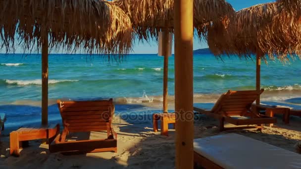 Goldener Strand, griechische Inseln, Griechenland — Stockvideo