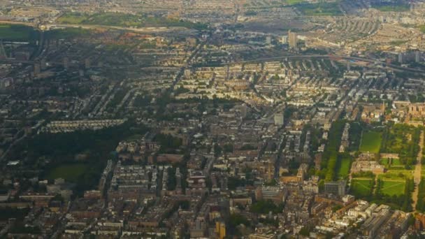 Вид с воздуха на Лондон, Англия, Великобритания — стоковое видео