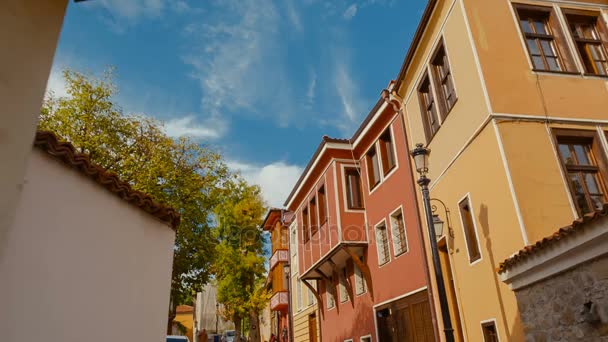 Старый город, Пловдив, Болгария — стоковое видео