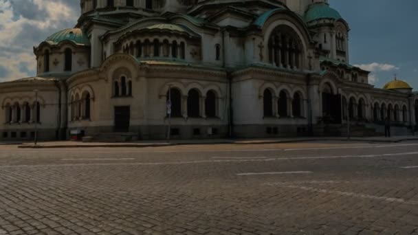 聖アレクサンドル ・ ネフスキー大聖堂、ソフィア、ブルガリア — ストック動画