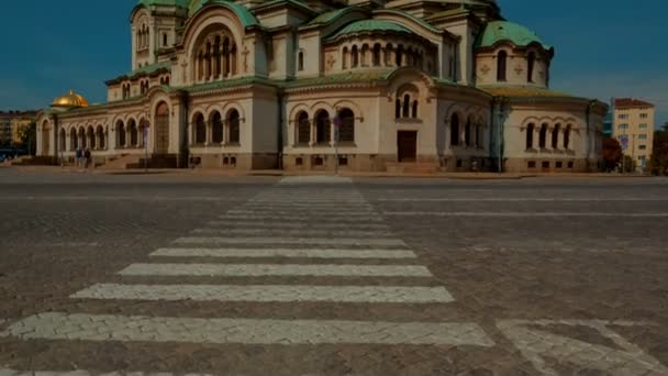 Catedral de San Alejandro Nevski, Sofía, Bulgaria — Vídeos de Stock