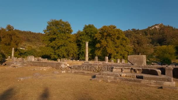 Agorà antica, Limenas, Thassos, Grecia — Video Stock