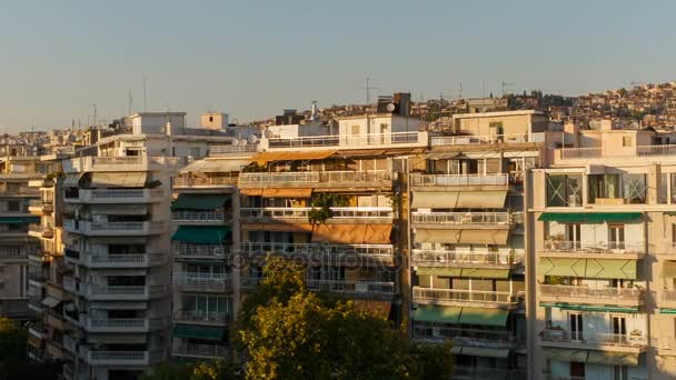 Şehir merkezinde, Thessaloniki, Yunanistan — Stok video