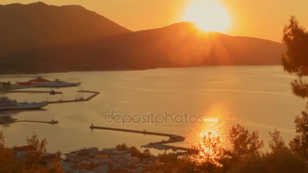 Limenas, Thassos, Greece — Αρχείο Βίντεο