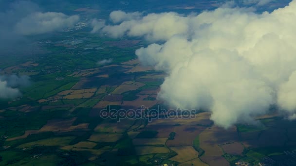Вид с воздуха на Лондон, Англия, Великобритания — стоковое видео