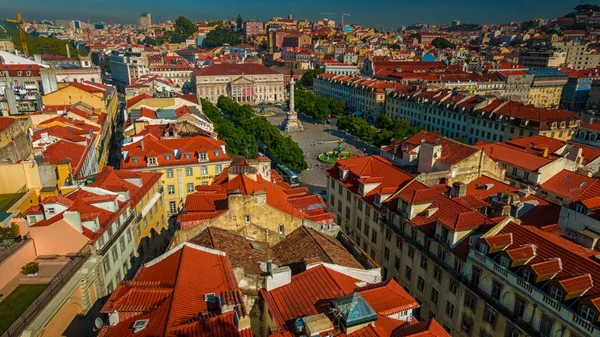 Россио, Лисбон, Португалия Лицензионные Стоковые Фото