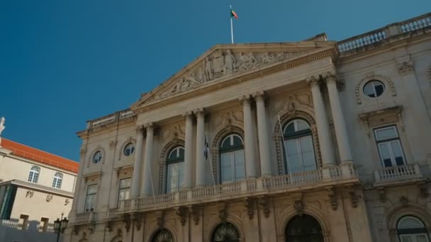 Monumenten in beweging, Lissabon, Portugal — Stockvideo