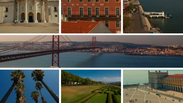Kolekci Lisabon, Portugalsko — Stock video