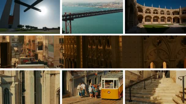 Die Sammlung von Lissabon, Portugal — Stockvideo