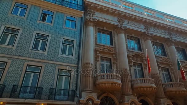 Downtown, Lisabon, Portugalsko — Stock video