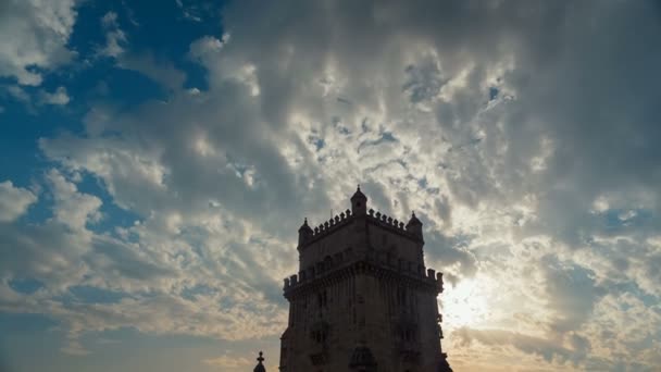 Torre de Belém, Lisboa, Portugal — Vídeo de Stock