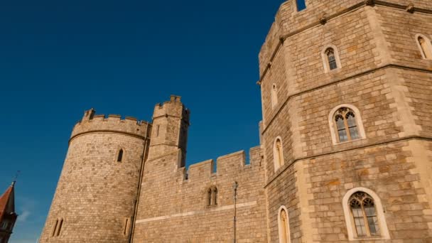 Windsor Castle, Berkshire, Inglaterra Reino Unido — Vídeo de Stock