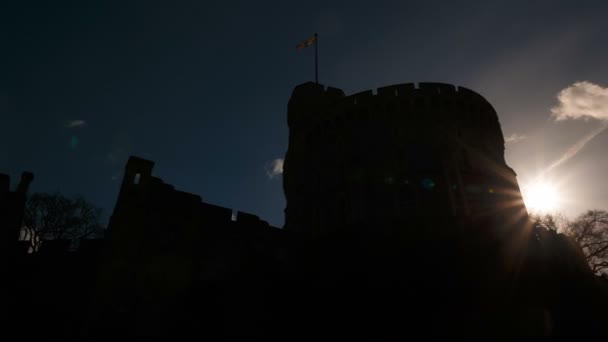 Windsor Castle, Berkshire, Inglaterra Reino Unido — Vídeo de Stock