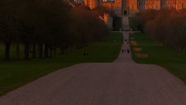 Windsor Castle, Berkshire, Engeland, Uk — Stockvideo