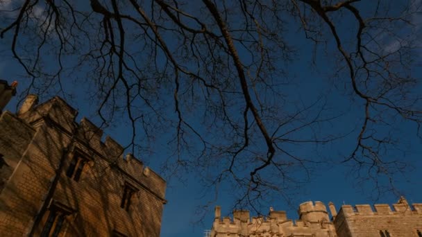 Windsor Castle, Berkshire, Anglie Velká Británie — Stock video