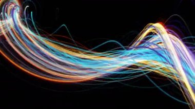 Açık renkli minimalist akan çizgileri