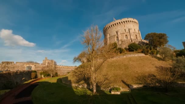 Windsor Castle, Berkshire, Engeland, Uk — Stockvideo