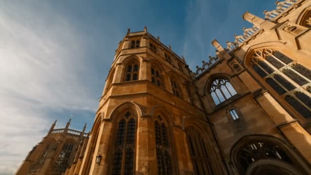 St George 's Chapel, Windsor Castle, England, UK — стоковое видео