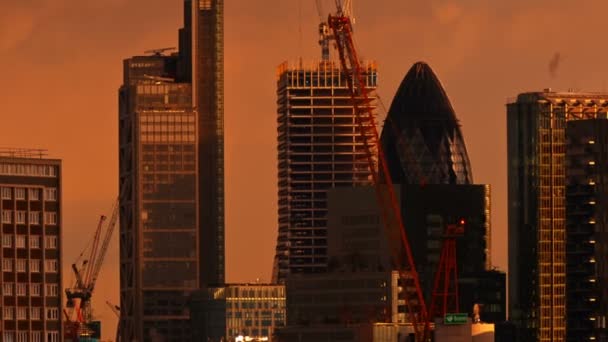 Poluição no centro de Londres, Inglaterra, Reino Unido — Vídeo de Stock