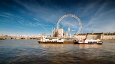 Londra, İngiltere Thames ve nehir kıyısında